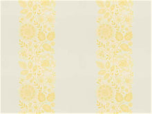Load image into Gallery viewer, Iris Apfel Cream Yellow Embroidered Floral Botanical Upholstery Drapery Fabric
