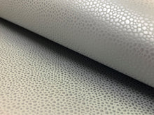 Load image into Gallery viewer, Designer Heavy Duty Silver Gray Textured Animal Pattern Faux Leather Upholstery Vinyl