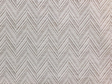 Load image into Gallery viewer, Schumacher Davis Birch Gray White Chevron Upholstery Fabric