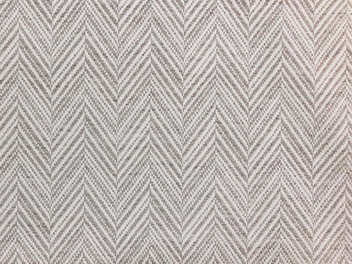 Schumacher Davis Birch Gray White Chevron Upholstery Fabric