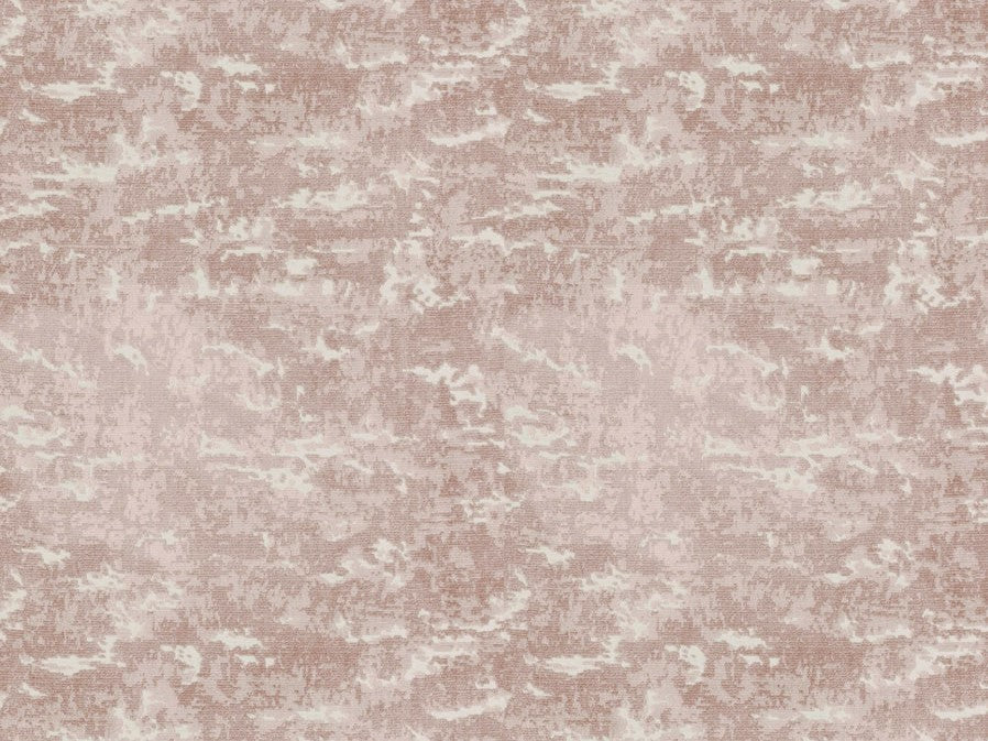 Blush Pink Beige Distressed Abstract Velvet Upholstery Fabric