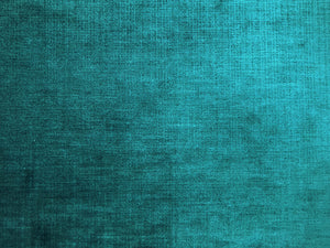 Designer Teal Blue Textured Velvet Upholstery Fabric