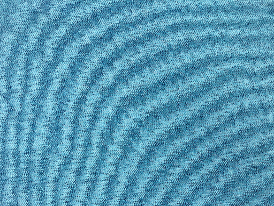 Designer Aqua Blue Boucle MCM Mid Century Modern Upholstery Fabric