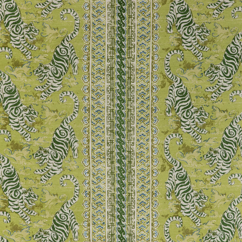 Lee Jofa Bongol Print Fabric / Kiwi