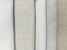 Load image into Gallery viewer, Light Dimming Ivory Greige Beige Basketweave Tweed Smooth MCM Mid Century Modern Drapery Fabric RM-Classic