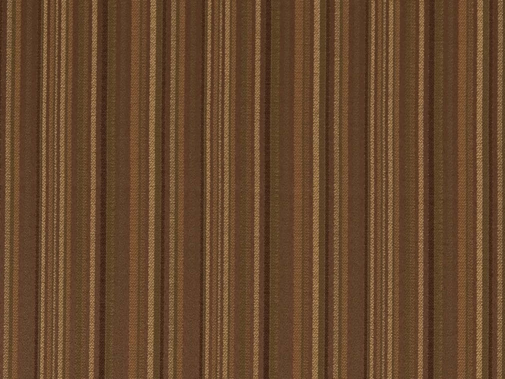 Heavy Duty Stripe Brown Beige Gold Green Upholstery Drapery Fabric