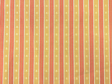 Load image into Gallery viewer, Kravet Mustard Gold Coral Embroidered Small Scale Floral Stripe Upholstery Drapery Fabric