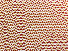 Load image into Gallery viewer, Maxwell Fabrics Quake Meteor Geometric Rusty Red Mustard Yellow Beige Performance Upholstery Drapery Chenille Fabric