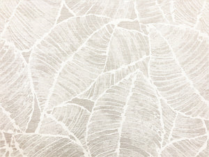 1.5 Yard Water & Stain Resistant Beige Taupe Cream Botanical Chenille Abstract Upholstery Drapery Fabric