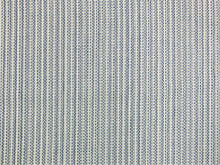 Load image into Gallery viewer, 1.75 Yds Designer Water &amp; Stain Resistant Belgian Linen Denim Blue Seafoam Aqua Cream MCM Upholstery Drapery Fabric