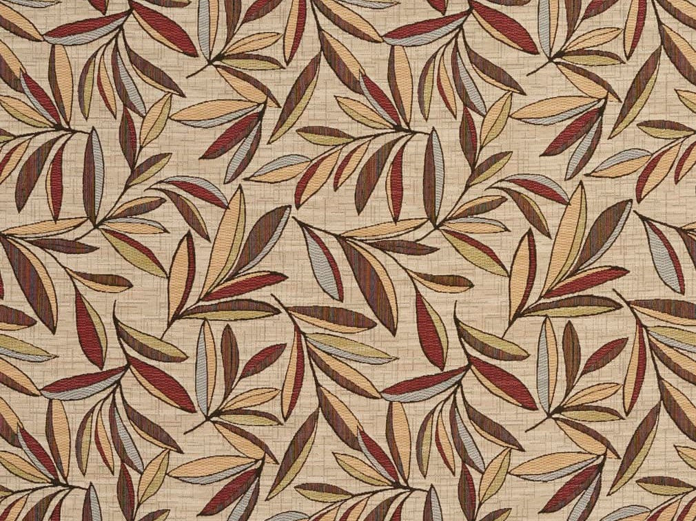 Heavy Duty Abstract Leaf Tapestry Brown Rusty Red Cream Blue Green Beige hotsell Upholstery Fabric