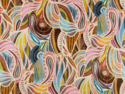 Designer Blue Mustard Gold Green Pink Beige Red Abstract Art Deco Velvet Upholstery Fabric