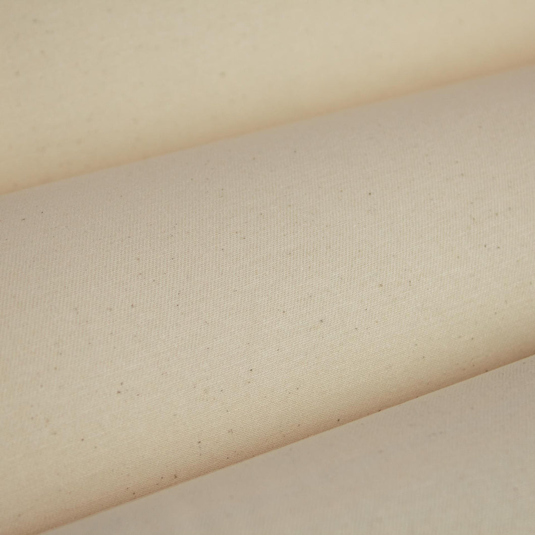 Heavy Duty Organic Cotton / Cotton Blend Off White Twill Upholstery Drapery Fabric