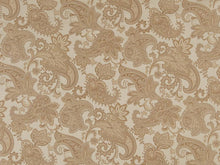 Load image into Gallery viewer, Champagne Beige Damask Paisley Upholstery Drapery Fabric