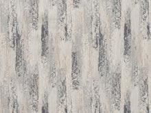 Load image into Gallery viewer, Ivory Steel Blue Grey Abstract Upholstery Drapery Fabric