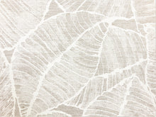 Load image into Gallery viewer, 1.5 Yard Water &amp; Stain Resistant Beige Taupe Cream Botanical Chenille Abstract Upholstery Drapery Fabric