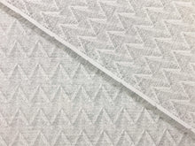 Load image into Gallery viewer, Designer Reversible Grey Gray Geometric Chevron Zig Zag Indoor Outdoor Water &amp; Stain Resistant Upholstery Drapery Fabric