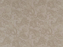 Load image into Gallery viewer, Taupe Grey Damask Paisley Upholstery Drapery Fabric