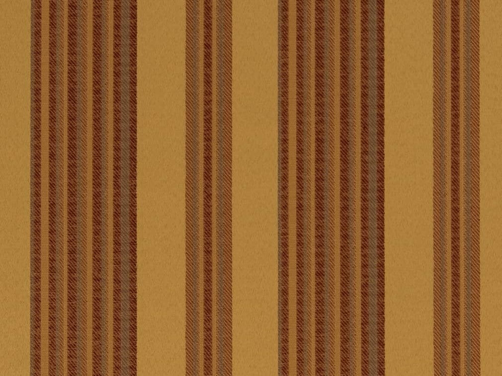 Heavy Duty Stripe Mustard Gold Burgundy Red Upholstery Drapery Fabric