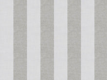 Load image into Gallery viewer, Linen Rayon Off White Grey Woven Nautical Stripe Upholstery Drapery Fabric