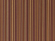 Load image into Gallery viewer, Heavy Duty Stripe Plum Purple Gold Beige Green Upholstery Drapery Fabric