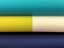 Load image into Gallery viewer, Heavy Duty Turquoise Chartreuse Off White Indigo Vegan Faux Leather Upholstery Vinyl