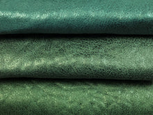 Load image into Gallery viewer, Heavy Duty Teal Blue Charcoal Dark Olive Green Soft Faux Buffalo Leather Upholstery Vinyl