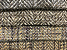Load image into Gallery viewer, Heavy Duty Greige Beige Brown Lilac MCM Mid Century Modern Herringbone Tweed Upholstery Fabric FBR-NH