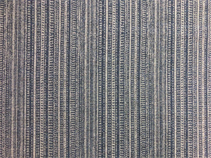 Pindler & Pindler Hirise Skyline Water Stain Resistant Indoor Outdoor Navy Blue Grey Abstract Stripe Upholstery Fabric