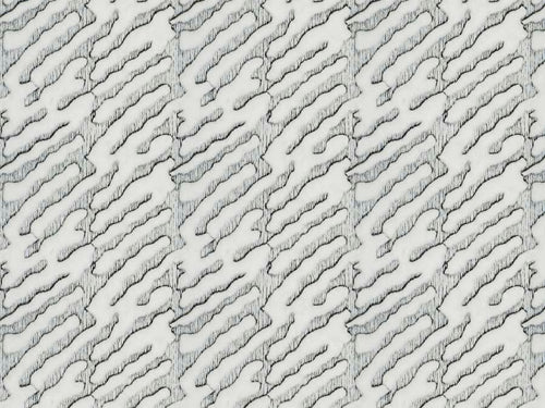 Wool Blend Italian White Black Faux Fur Animal Pattern Upholstery Fabric