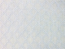 Load image into Gallery viewer, Designer Ice Blue Woven Geometric Acrylic Backed Genuine Straw Upholstery Fabric