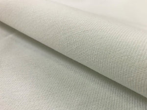 White Cotton Twill MCM Mid Century Modern Upholstery Drapery Fabric