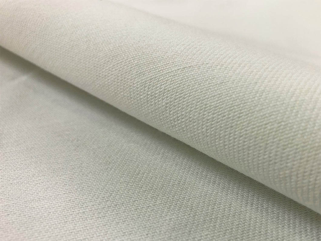 White Cotton Twill MCM Mid Century Modern Upholstery Drapery Fabric