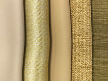 Load image into Gallery viewer, Light Dimming Beige Gold Wheat Smooth Metallic Tweed MCM Mid Century Modern Drapery Fabric RM-Classic