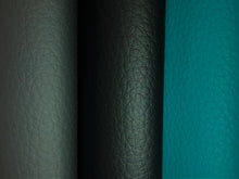 Load image into Gallery viewer, Heavy Duty Charcoal Black Teal Vegan Faux Leather Upholstery Vinyl
