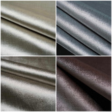 Load image into Gallery viewer, Beige Ice Blue Grey Brown Shimmery Velvet Upholstery Drapery Fabric