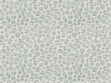 Load image into Gallery viewer, Linen Rayon Cheetah Leopard Animal Print Steel Grey Off White Drapery Fabric