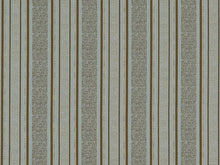 Load image into Gallery viewer, Seafoam Blue Brown Olive Stripe Upholstery Drapery Fabric