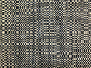 Zimmer-Rohde  Hodsoll McKenzie Evolution Collection Flax Linen Woven Navy Blue Beige Stain Resistant Upholstery Fabric
