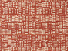 Load image into Gallery viewer, Heavy Duty Burnt Orange Beige Abstract MCM Upholstery Drapery Fabric