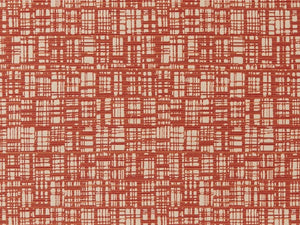 Heavy Duty Burnt Orange Beige Abstract MCM Upholstery Drapery Fabric