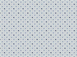 White Navy French Blue Geometric Embroidered Abstract Drapery Fabric
