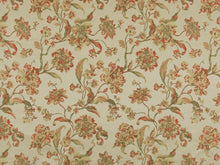 Load image into Gallery viewer, Heavy Duty Floral Seafoam Green Beige Coral Upholstery Drapery Fabric