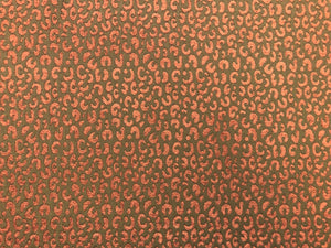 Kravet Brown Rusty Caramel Animal Pattern Cheetah Chenille Upholstery Drapery Fabric / Tanzia Cinnamon