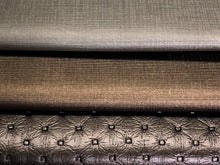 Load image into Gallery viewer, Heavy Duty Commercial Simple Taupe Bronze Brown Embossed Faux Leather Upholstery Vinyl