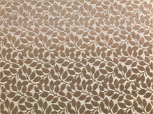 Load image into Gallery viewer, Designer Botanical Leaf Pattern Water Resistant Taupe Beige Upholstery Fabric