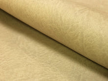 Load image into Gallery viewer, Designer Distressed Heavy Duty Mid Century Modern Faux Leather Beige Neutral Vinyl