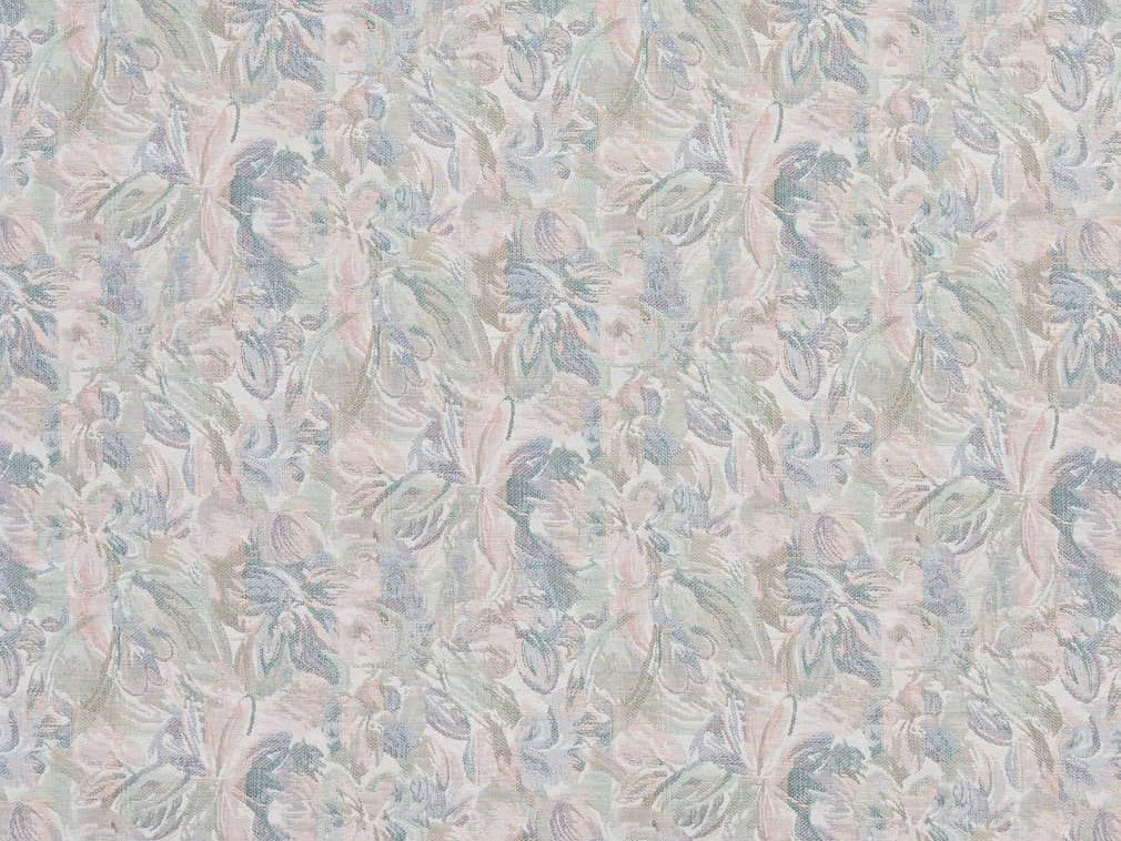 Heavy Duty Abstract Floral Tapestry Pink Green Mauve Blue Off White Upholstery Fabric