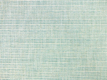 Load image into Gallery viewer, Designer Teal Blue Cream Woven Water &amp; Stain Resistant MCM Mid Century Modern Upholstery Drapery Fabric