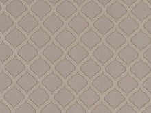 Load image into Gallery viewer, Taupe Grey Trellis Diamond Upholstery Drapery Fabric